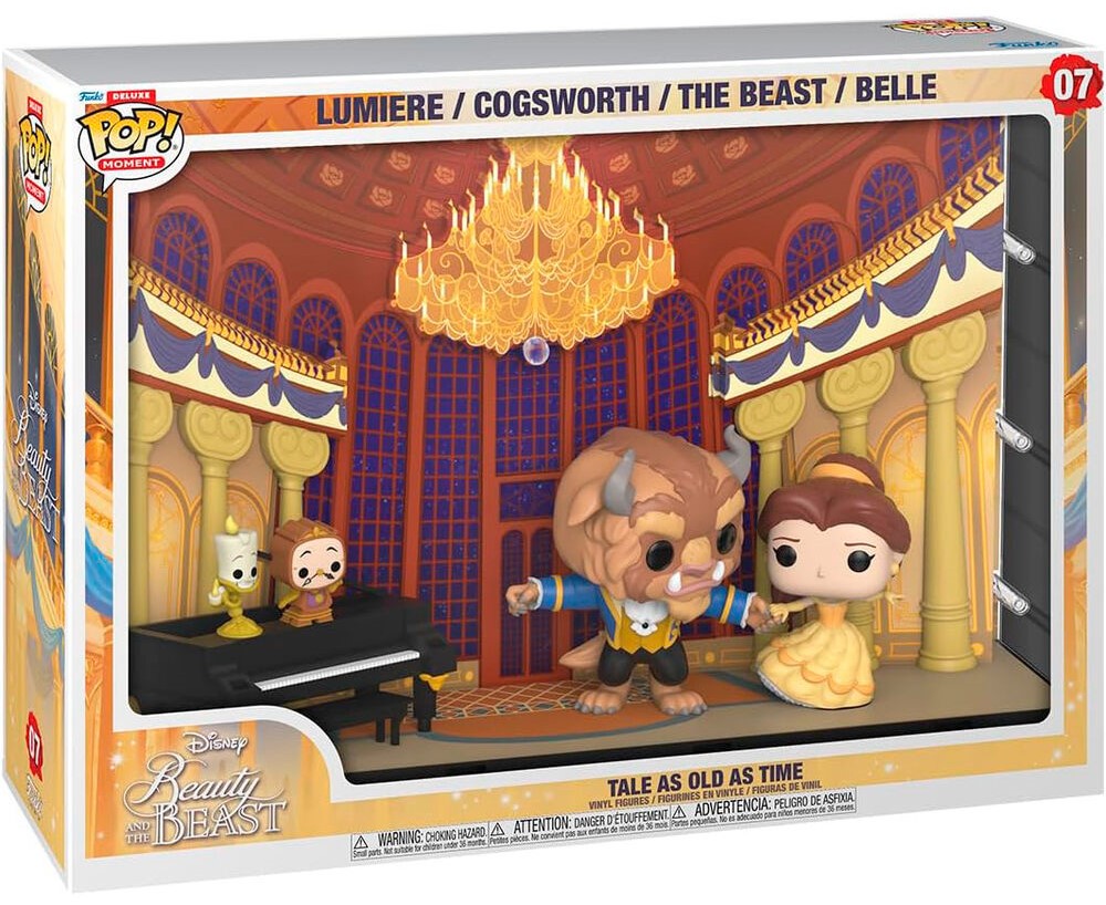 POP! Moments Disney Beauty and the Beast Deluxe Vinyl Figures Tale As Old As Time ANIMATEK