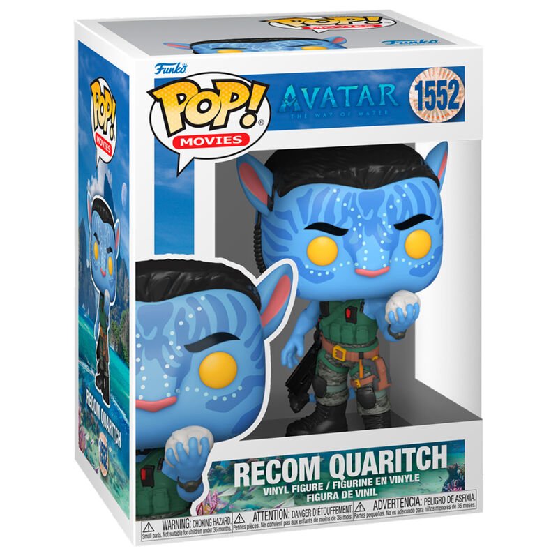 POP! Movies Avatar: The Way of Water Vinyl Figure Recom Quaritch 9 cm - Colecionáveis - Funko
