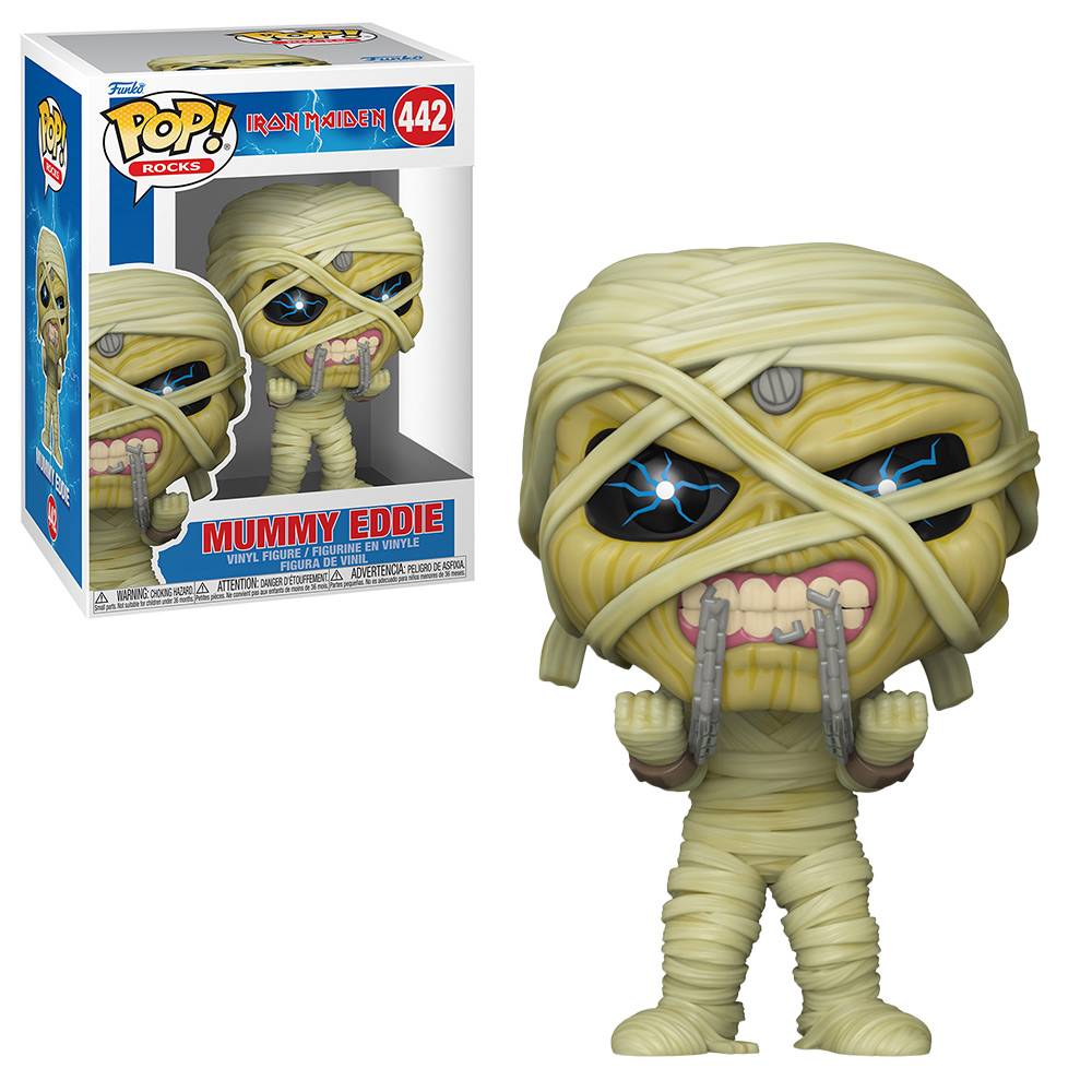 POP! Rocks: Iron Maiden - Eddie Mummy 9cm - Colecionáveis - Funko