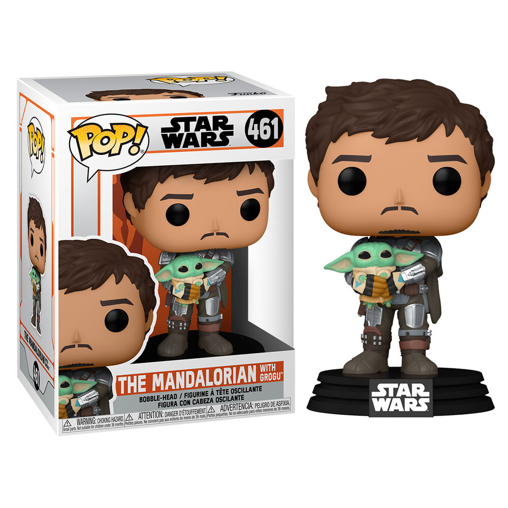 POP! TV Star Wars The Mandalorian - Vinyl Figure The Mandalorian & Grogu 9 cm ANIMATEK