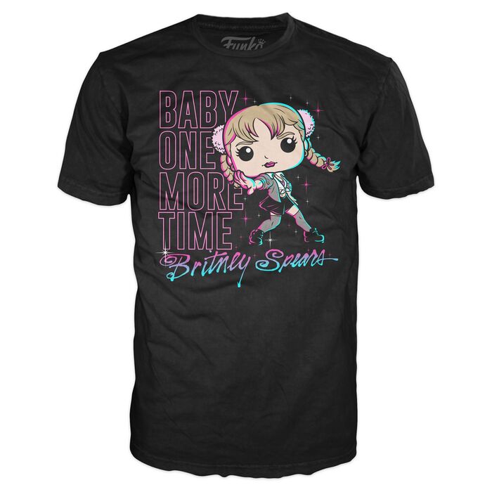 Funko POP Collectors Box – Britney Spears Vinyl-Figur + T-Shirt, 9,5 Cm, Aus Baby One More Time Ära