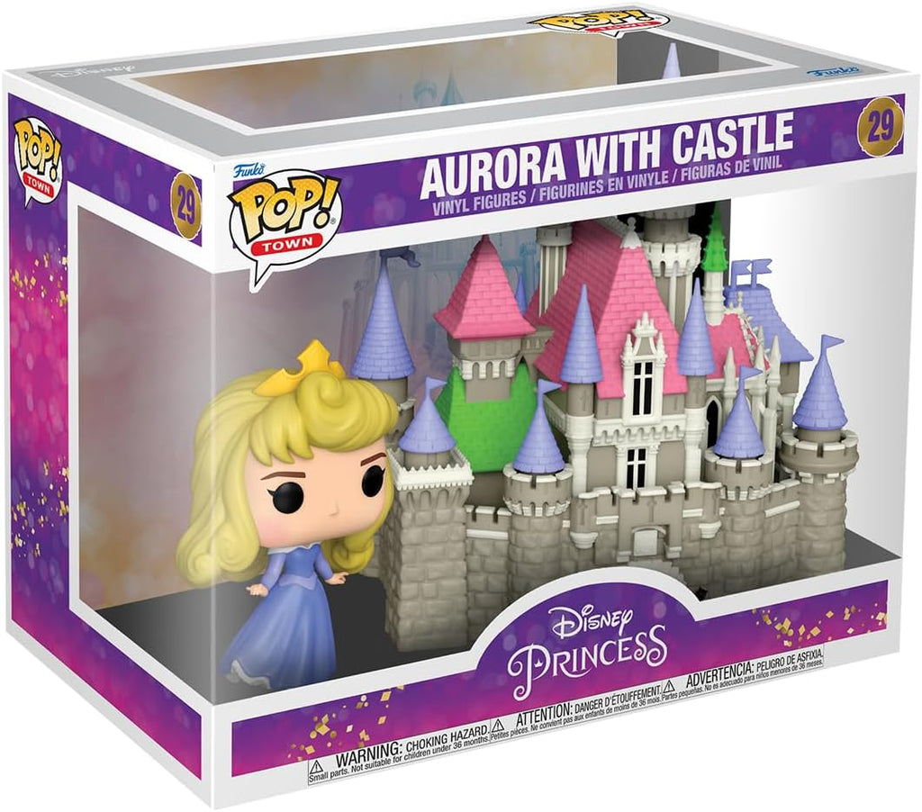 POP! Town Disney Ultimate Princess Vinyl Figure Aurora & Castle (Sleeping Beauty) 9 cm ANIMATEK
