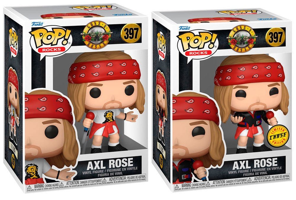 POP! Rocks Guns N Roses Vinyl Figures Axel Rose (1992) w/CH 9 cm Assortment - Colecionáveis - Funko