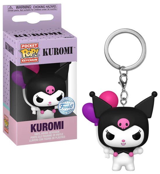 Porta - Chaves Pocket POP! Kuromi com Balão - Hello Kitty - Colecionáveis - Funko