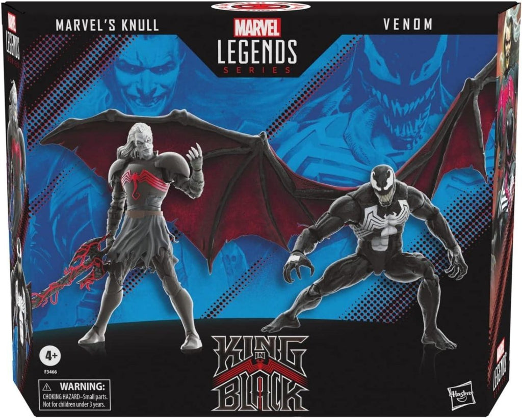 Set 2 Figuras Mavel Knull & Venom King In Black Marvel Legends