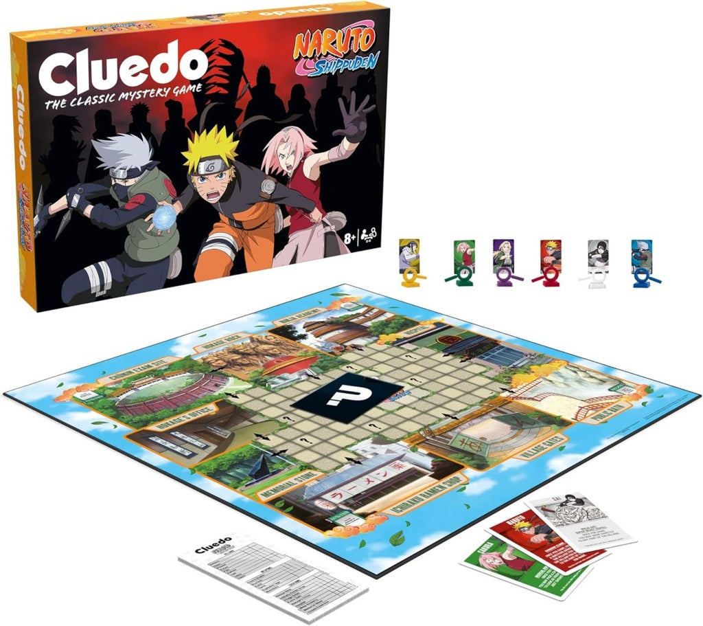 CLUEDO — Naruto Shippuden (Edição Oficial, Inglês) - Jogos e Puzzles - Winning Moves
