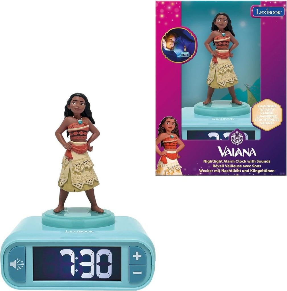Disney Moana / Vaiana Despertador com Luz 3D LEXIBOOK RL800VN - Toys - Lexibook