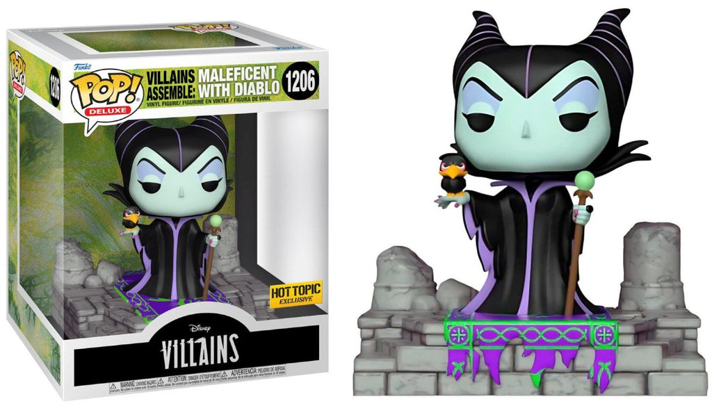 POP! Deluxe: Disney Villains – Maléfica com Diablo (Edição Exclusiva) 20 cm - Colecionáveis - Funko