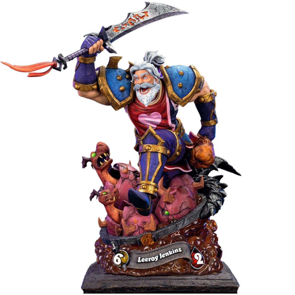 Hearthstone — Leeroy Jenkins (HEX Collectible) Estátua Premium 1/6 - 46 cm - Colecionáveis - HEX Collectibles