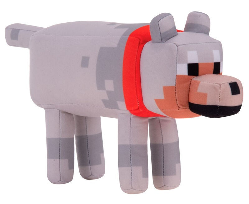 Peluche Lobo Domesticado Minecraft 29cm