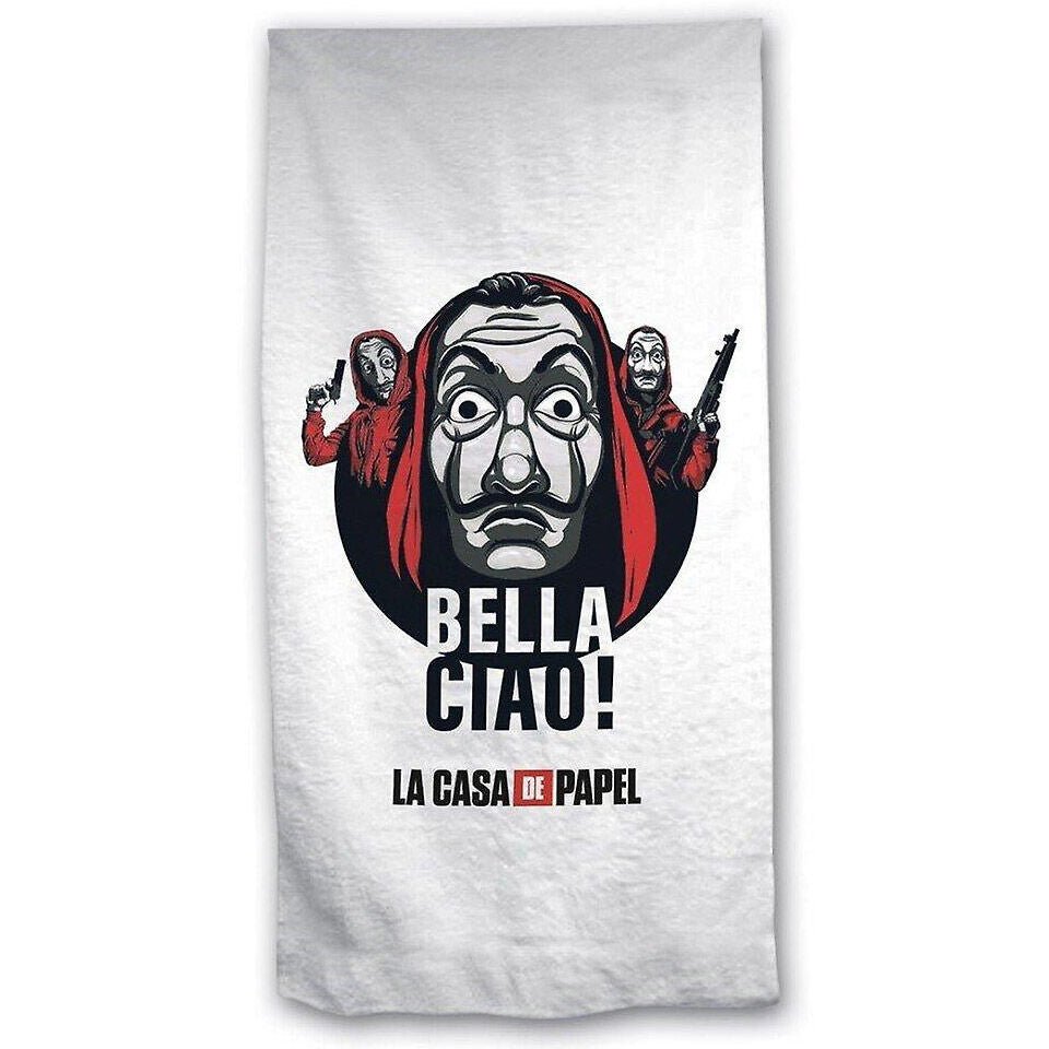 Toalha de Praia de Microfibra "Bella Ciao!" 70x140cm - Roupa e acessórios - ANIMATEK