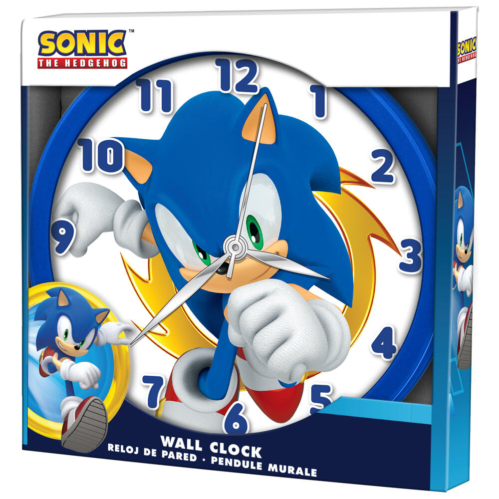 Relógio de Parede Sonic The Hedgehog 25cm