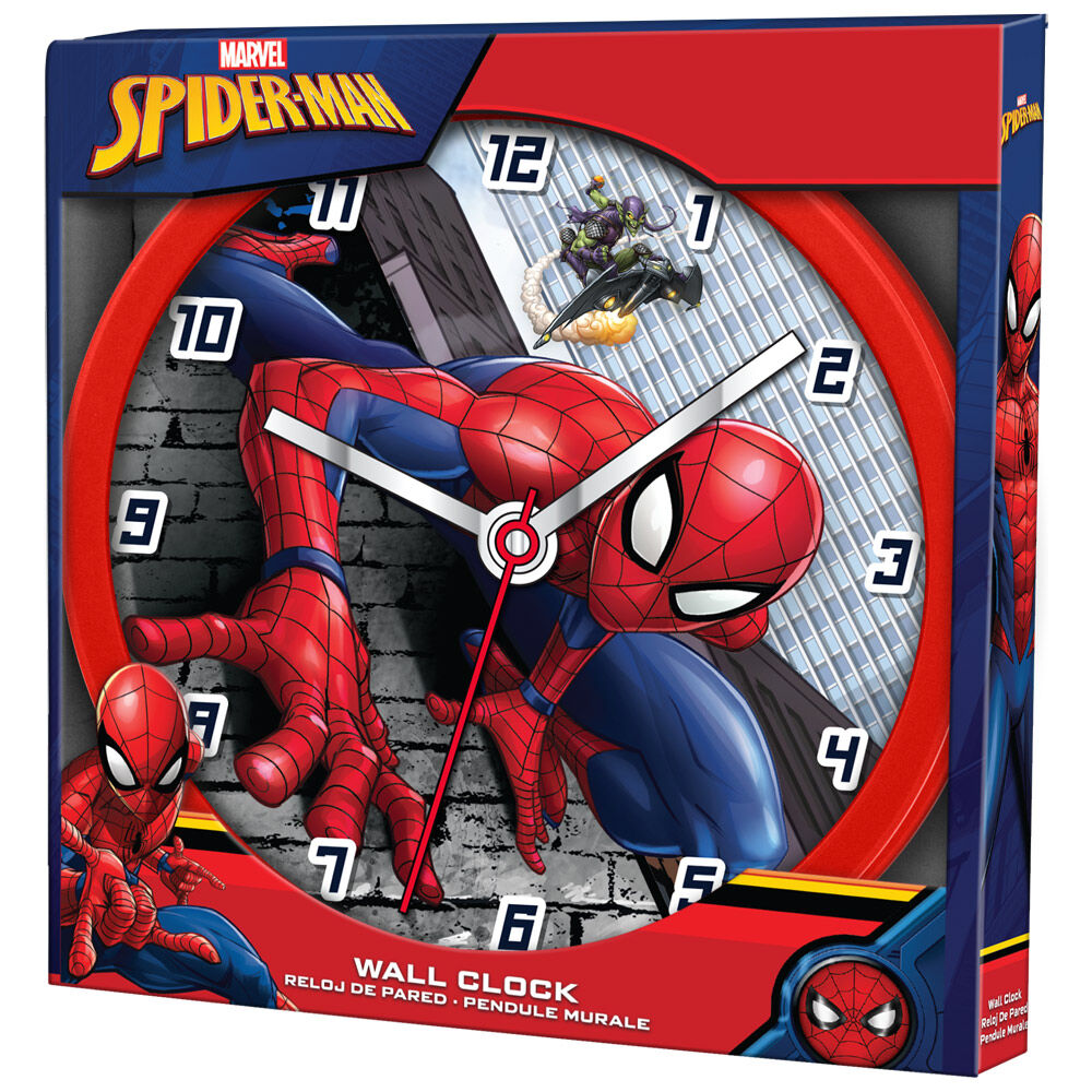 Relógio de Parede Marvel Spider-Man 25cm