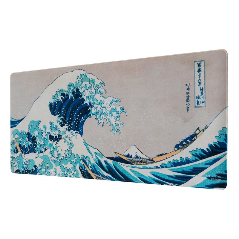Tapete de Secretária XL "A Grande Onda de Kanagawa" – Arte Japonesa por Hokusai