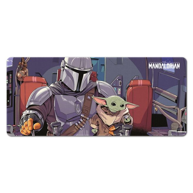 Tapete de Secretária Gaming XL Star Wars: The Mandalorian & Grogu – 80x35cm