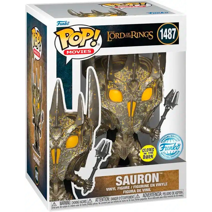 POP! Limited Edition — Sauron (Glow-in-the-Dark) · Exclusivo 10 cm