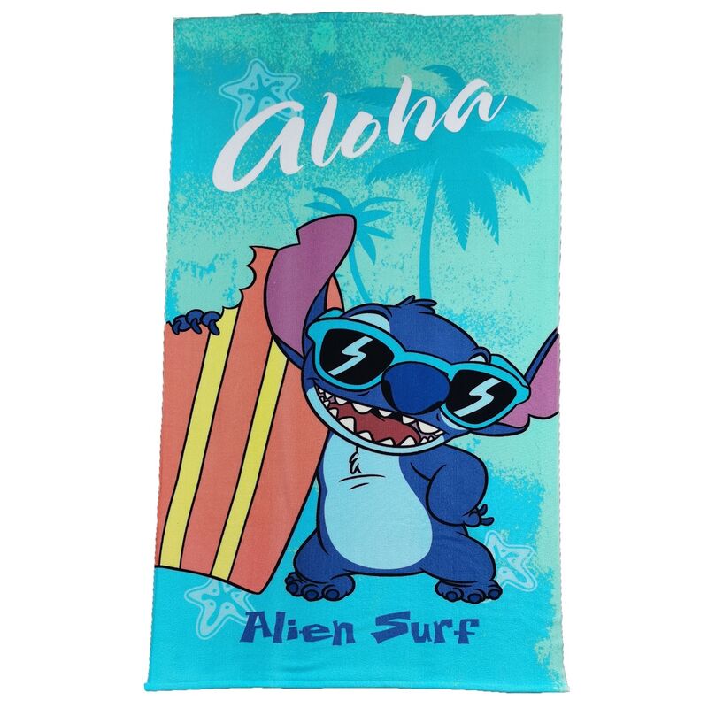 Toalha de Praia de Microfibra Disney Stitch 70x140cm - Roupa e acessórios - Disney