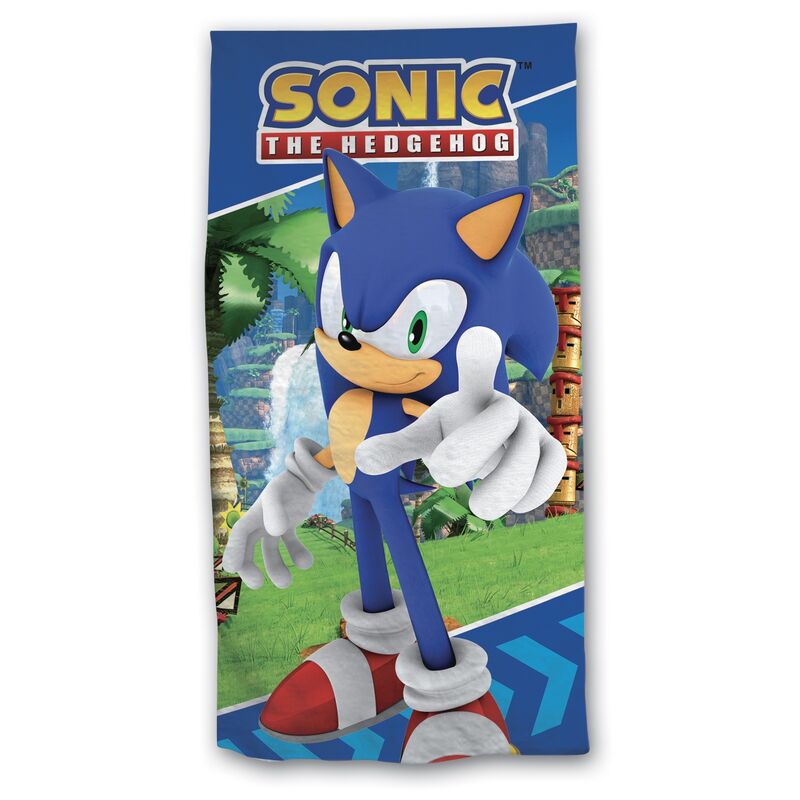 Toalha de Praia em Microfibra Sonic The Hedgehog 70x140cm