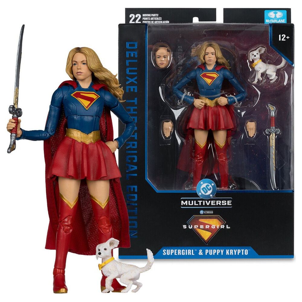 DC Supergirl & Baby Krypto Movie Deluxe Edition 18 cm | McFarlane Toys Oficial