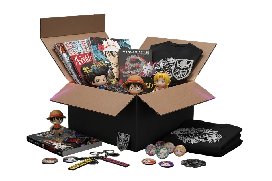 Manga & Anime Mystery Box Essentials | 5–6 Itens Surpresa