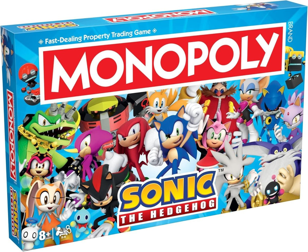 MONOPOLY — Sonic the Hedgehog (Edição Oficial, Inglês) - Jogos e Puzzles - Hasbro
