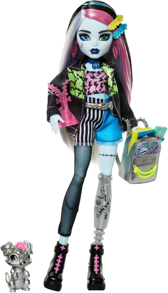 Monster High — Frankie Stein Boneca Articulada + Watzie 25 cm - Toys - Mattel