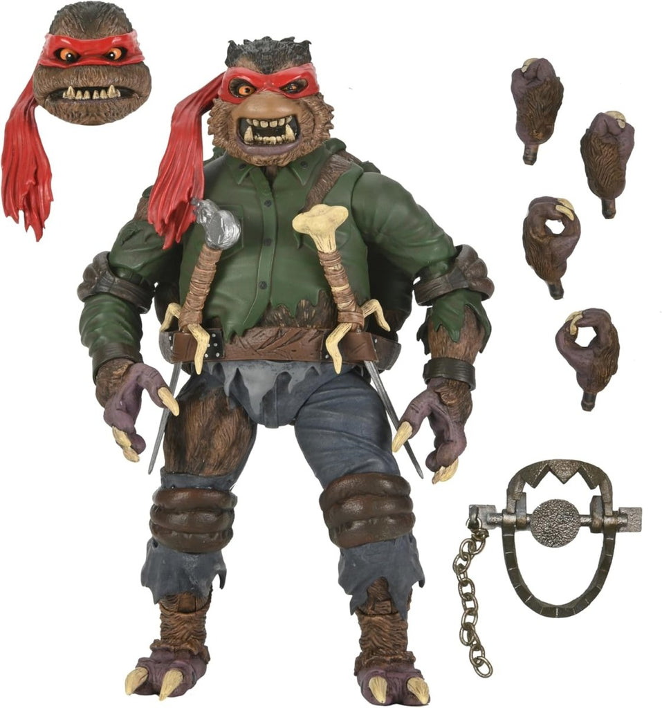 NECA – Teenage Mutant Ninja Turtles × Universal Monsters • Raphael “The Wolfman” 18 cm - Colecionáveis - NECA