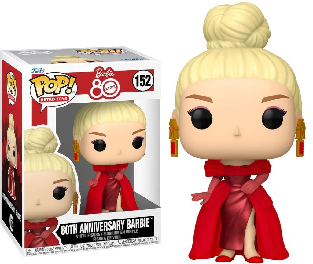 POP! Barbie 80.º Aniversário Mattel 9 cm (152) - Colecionáveis - Funko