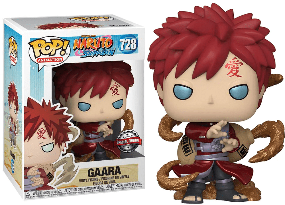 POP! Gaara Metálico - Naruto Shippuden (Edição Especial) Nº 728 – 10 cm - Colecionáveis - Funko