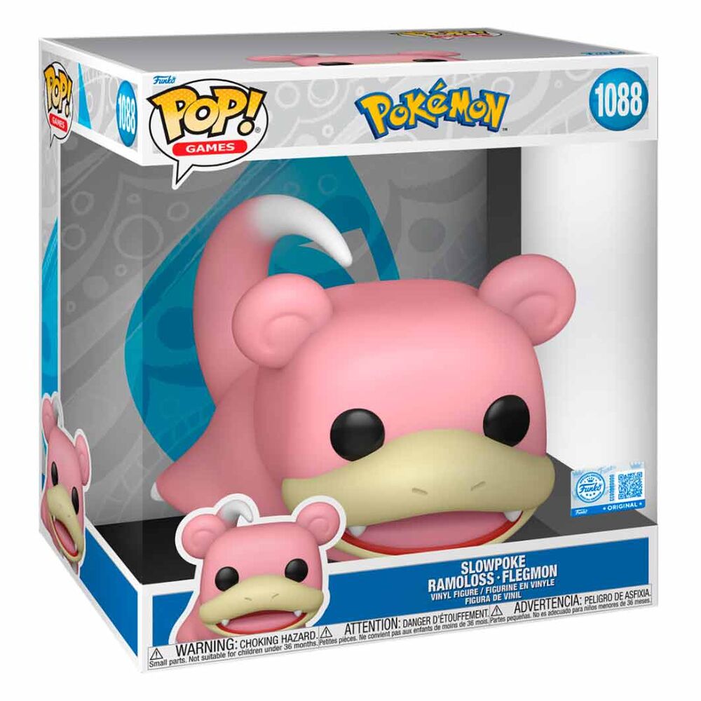 POP! Jumbo Pokémon — Slowpoke 25 cm (Special Edition 1088) - Colecionáveis - Funko