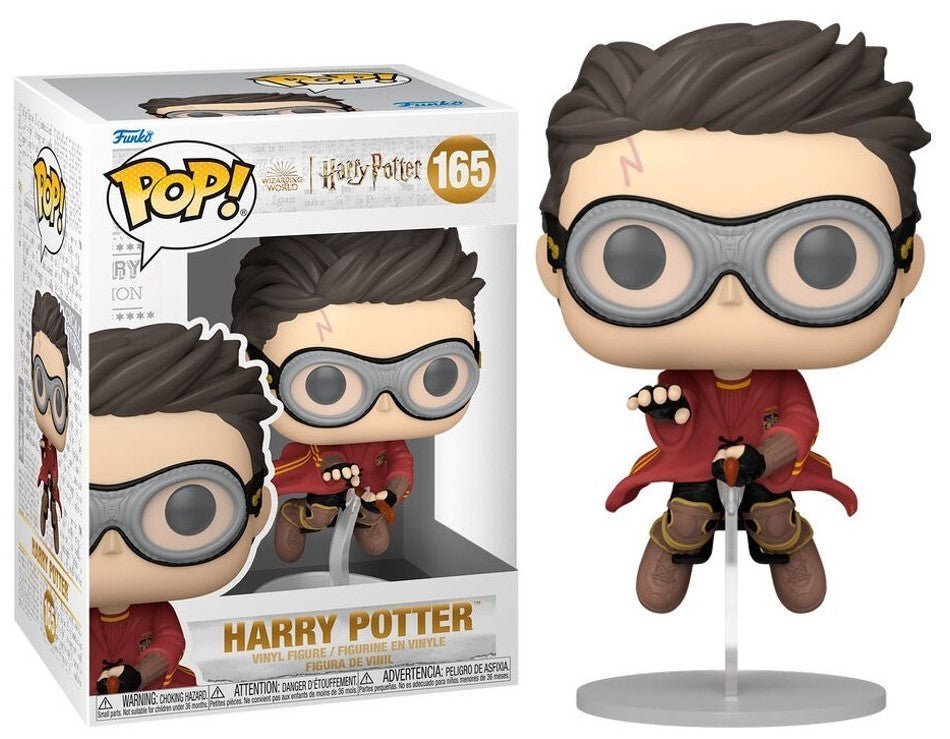 POP! Movies Harry Potter Vinyl Figure Harry w/Broom (Quidditch) 9 cm - Colecionáveis - Funko