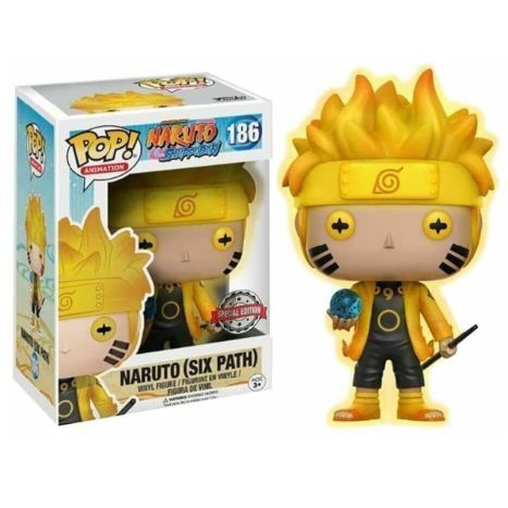 POP! Naruto Shippuden 186 – Naruto Six Paths 10 cm Exclusivo - Colecionáveis - Funko