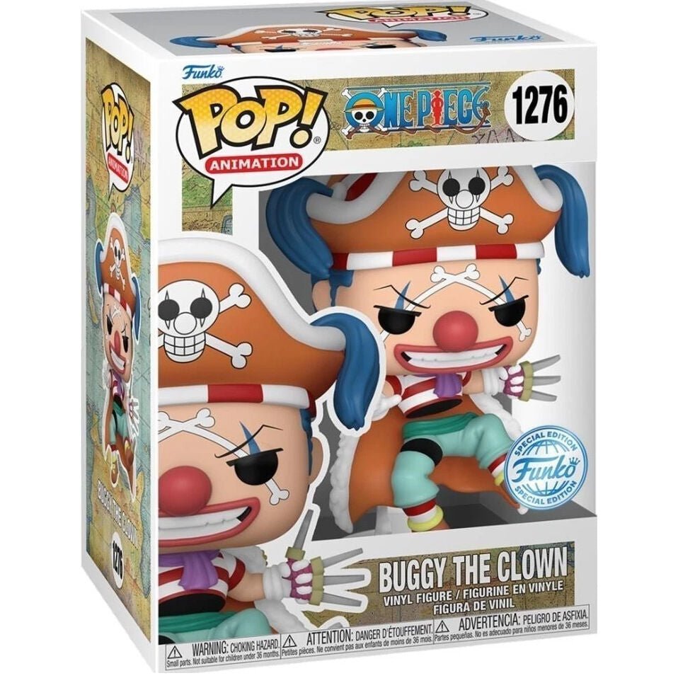POP! One Piece — Buggy the Clown Exclusive 10 cm - Colecionáveis - Funko