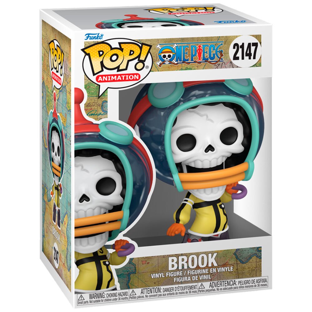 POP! Plus One Piece — Brook 2147 (Figura de Vinil 10 cm) - Colecionáveis - Funko