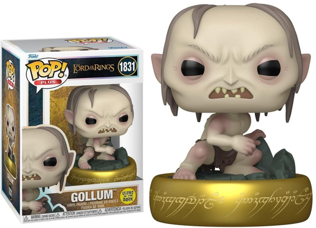 POP! Plus – The Lord of the Rings’ Gollum Brilha no Escuro 9 cm (1831) - Colecionáveis - Funko