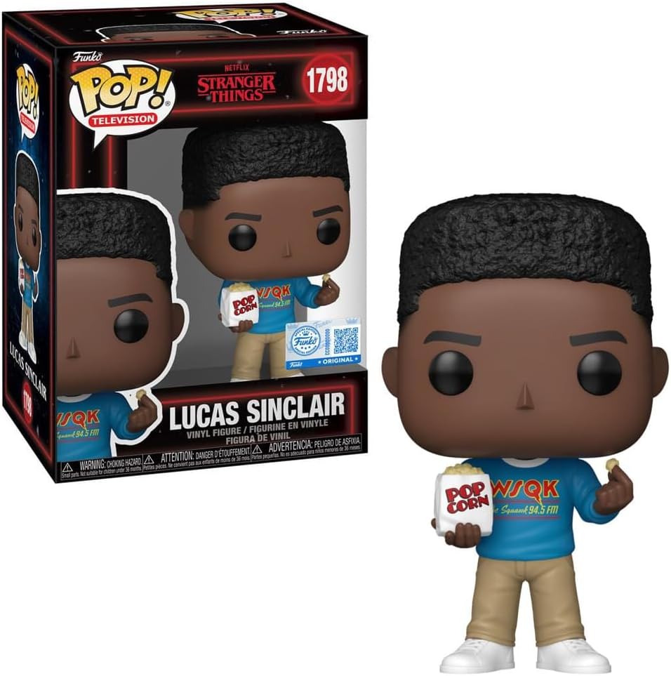 POP! Stranger Things — Lucas Sinclair (Season 5) | Edição Exclusiva 9,5 cm - Colecionáveis - Funko