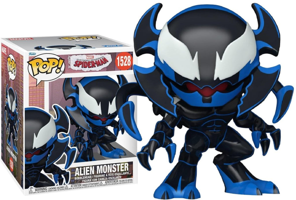 POP! Super Spider‑Man Alien Monster – Figura Super‑Sized 15 cm - Colecionáveis - Funko