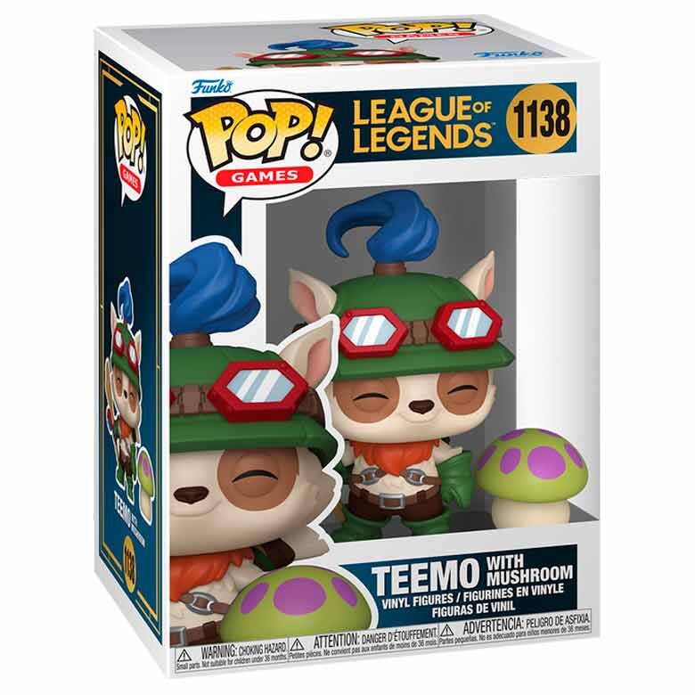 POP! Teemo with Mushroom — League of Legends 9 cm - Colecionáveis - Funko