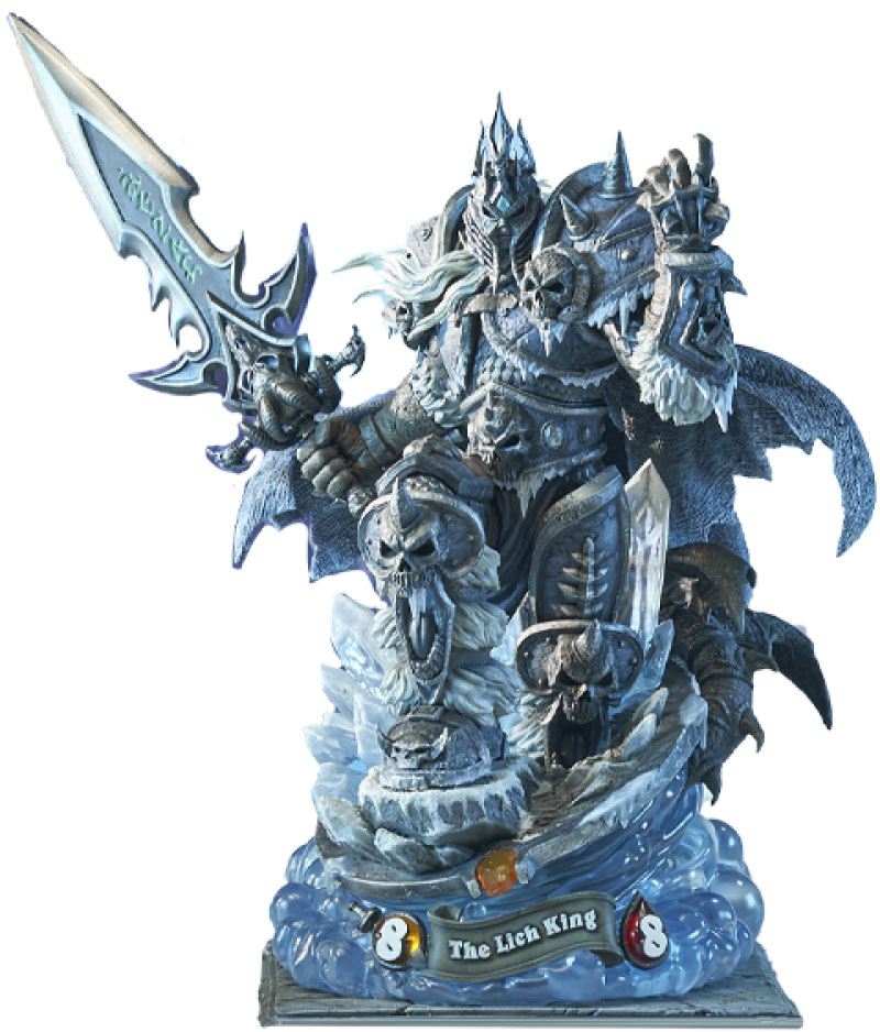 The Lich King — Estátua Premium Hearthstone (HEX Collectibles) — Escala 1/6 | 50 cm - Colecionáveis - Blizzard